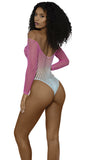 14092 ombre net bodystocking by Dreamgirl