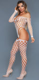 2156 Alluring Fishnet Bodysuit by BeWicked