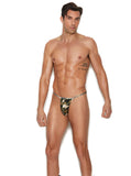 Men’s camo g-string pouch with T back by Elegant Moments 82204